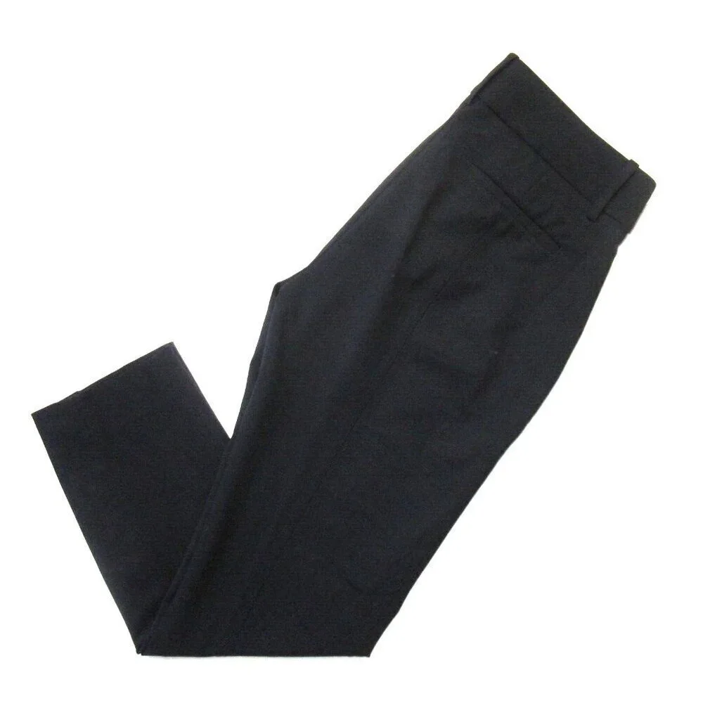 NWT J.Crew Cameron in Black Italian Stretch Wool Slim Crop Ankle Pants 4